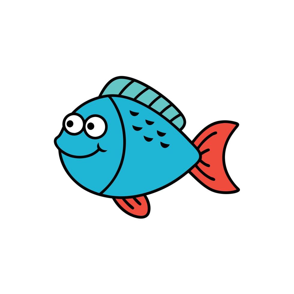 Electric Eel fish flies icon vector