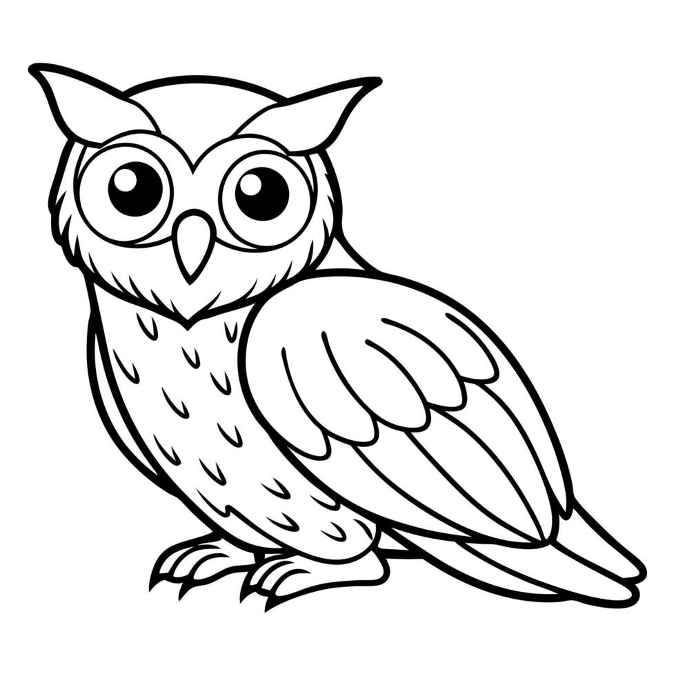 Elf Owl bird lies icon vector