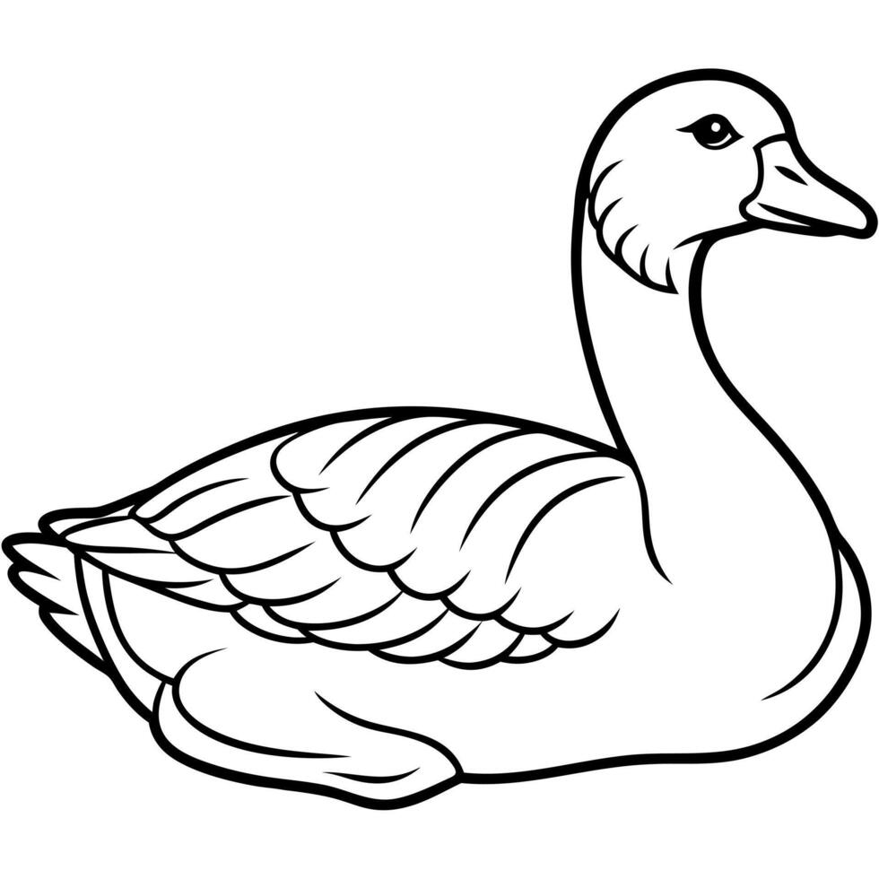 Emperor Goose lies icon vector