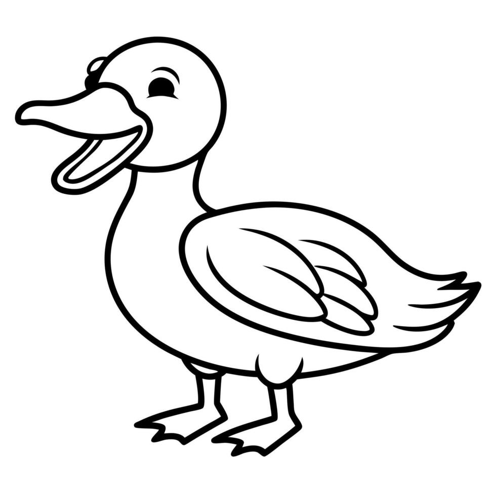 Emperor Goose screams icon vector
