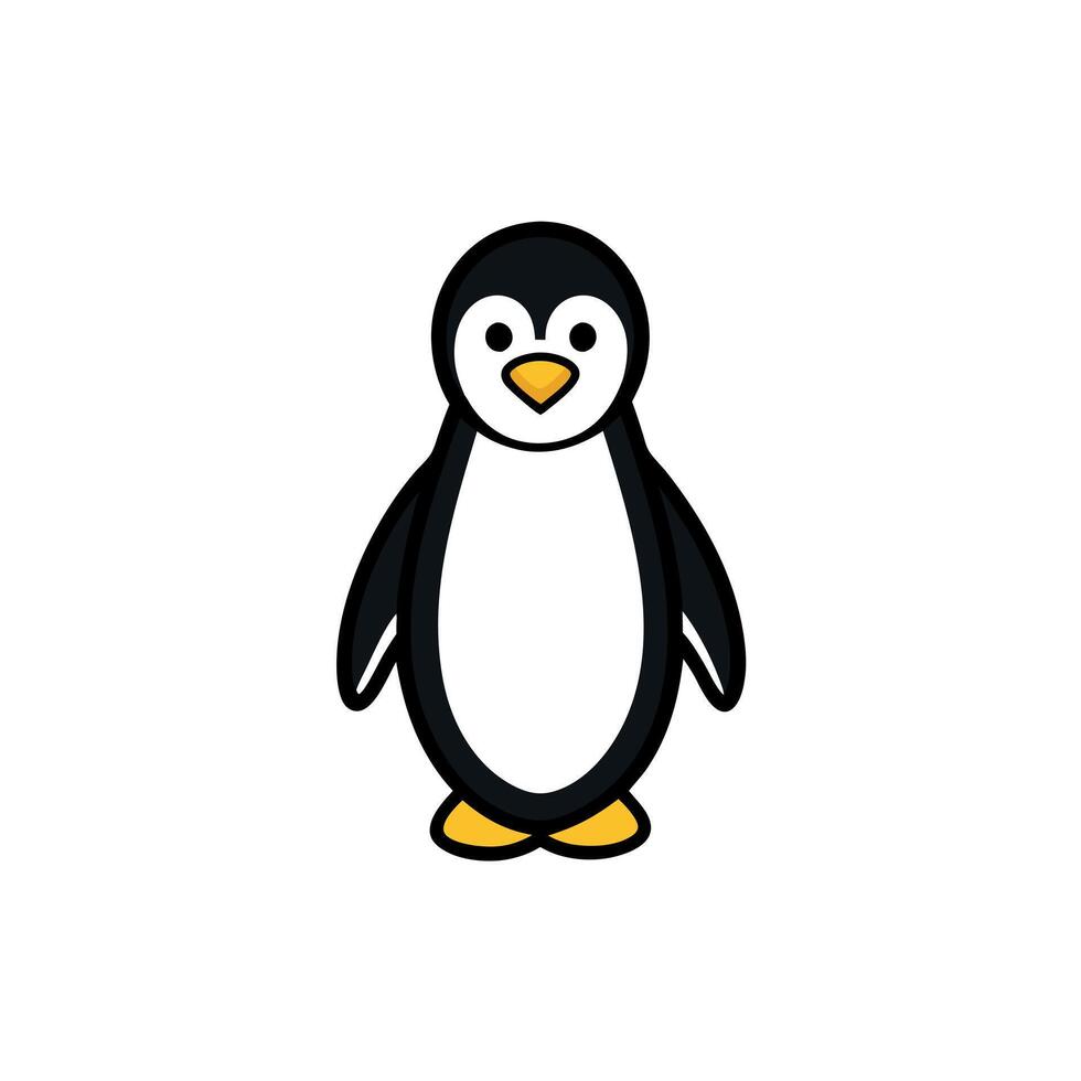 Emperor Penguin goes icon vector