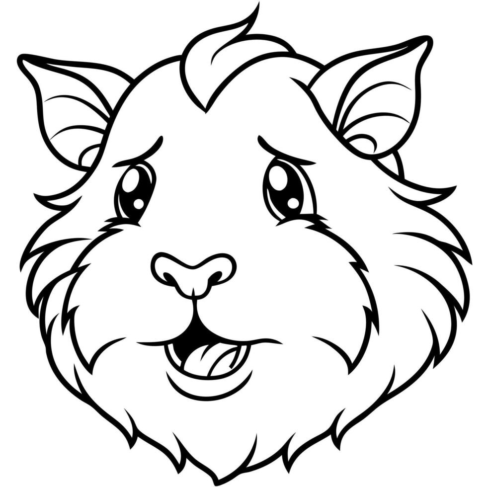 English Crested Guinea Pig flies icon vector