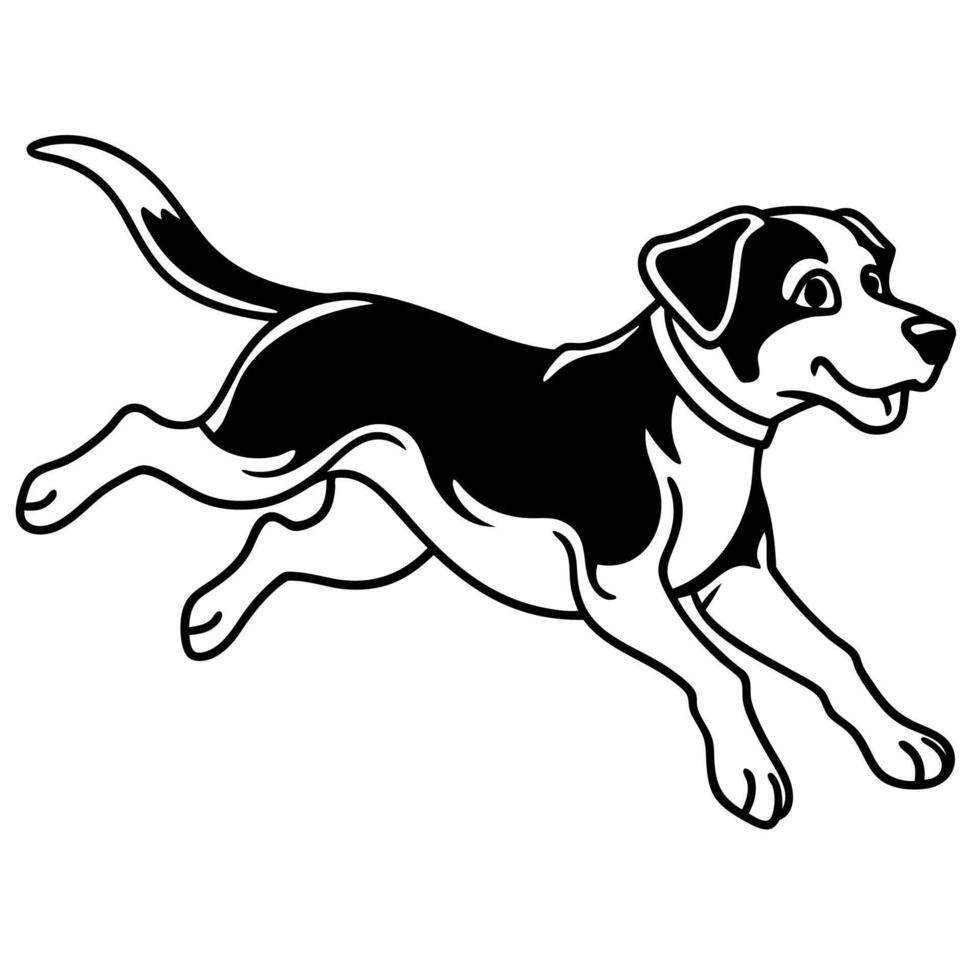 Entlebucher Mountain Dog flies icon vector