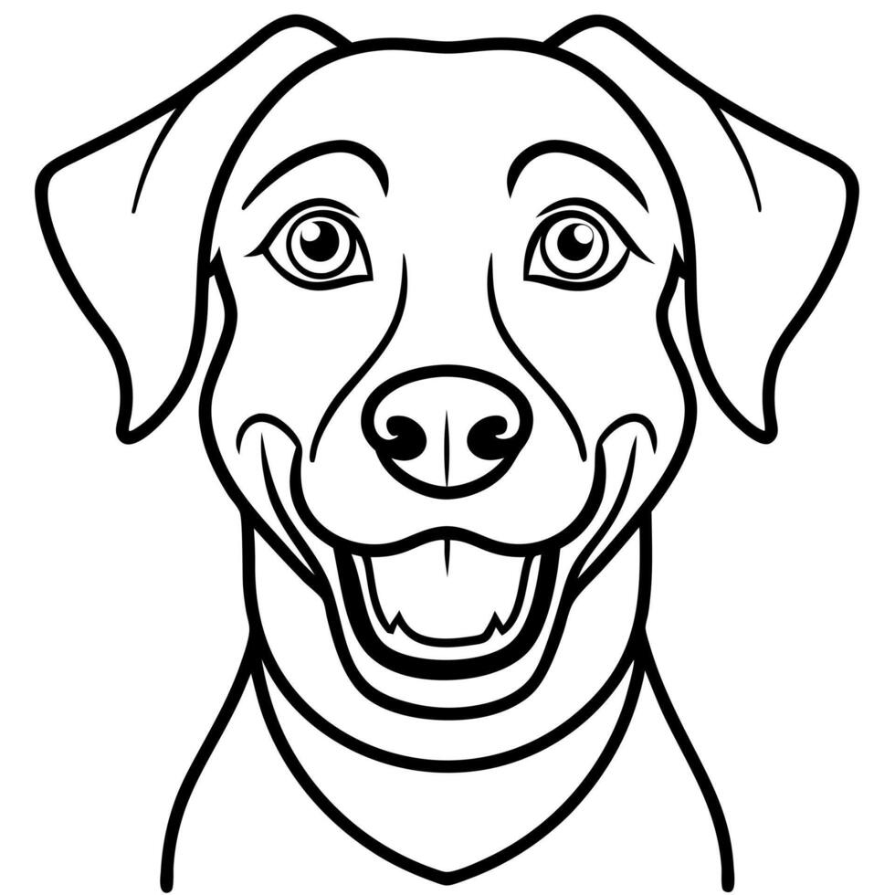 Epagneul Pont Audemer dog smiles icon vector