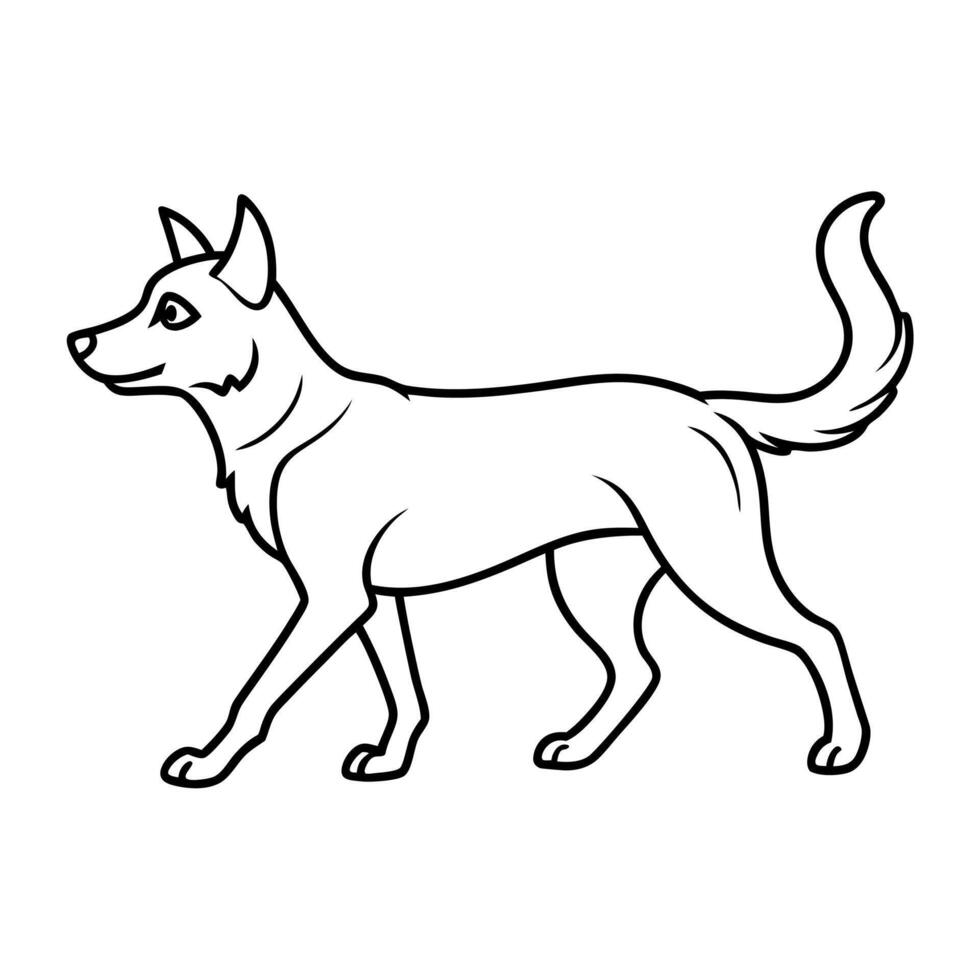 Eskimo Dog learns icon vector