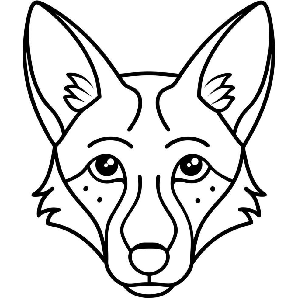 Ethiopian Wolf cries icon vector