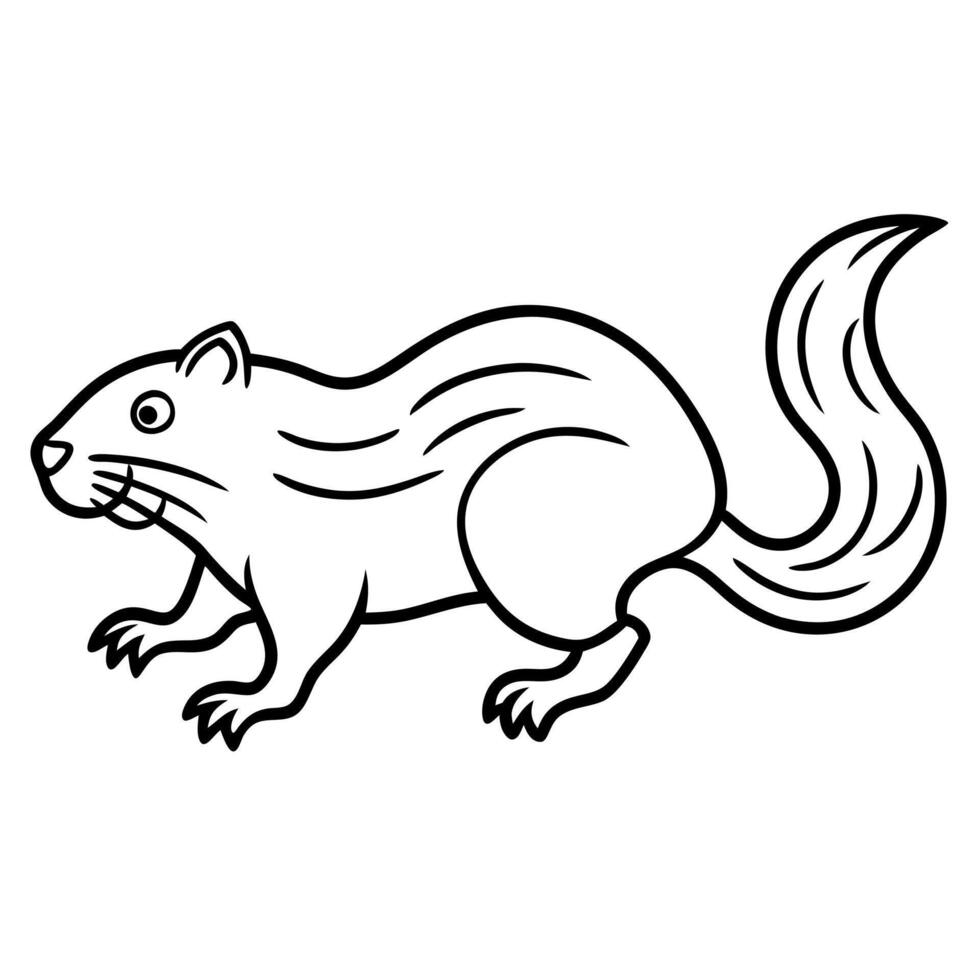 Eurasian Beaver runs icon vector