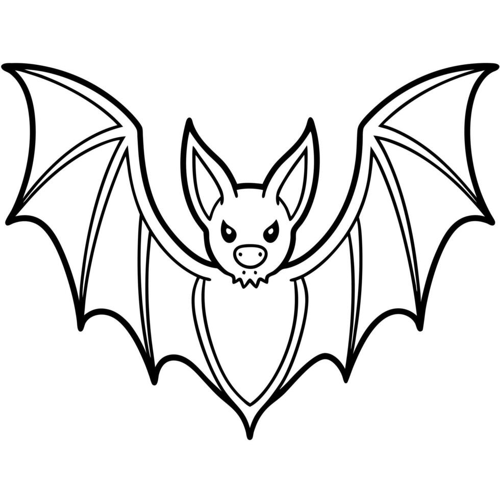 Evening Bat sits icon vector