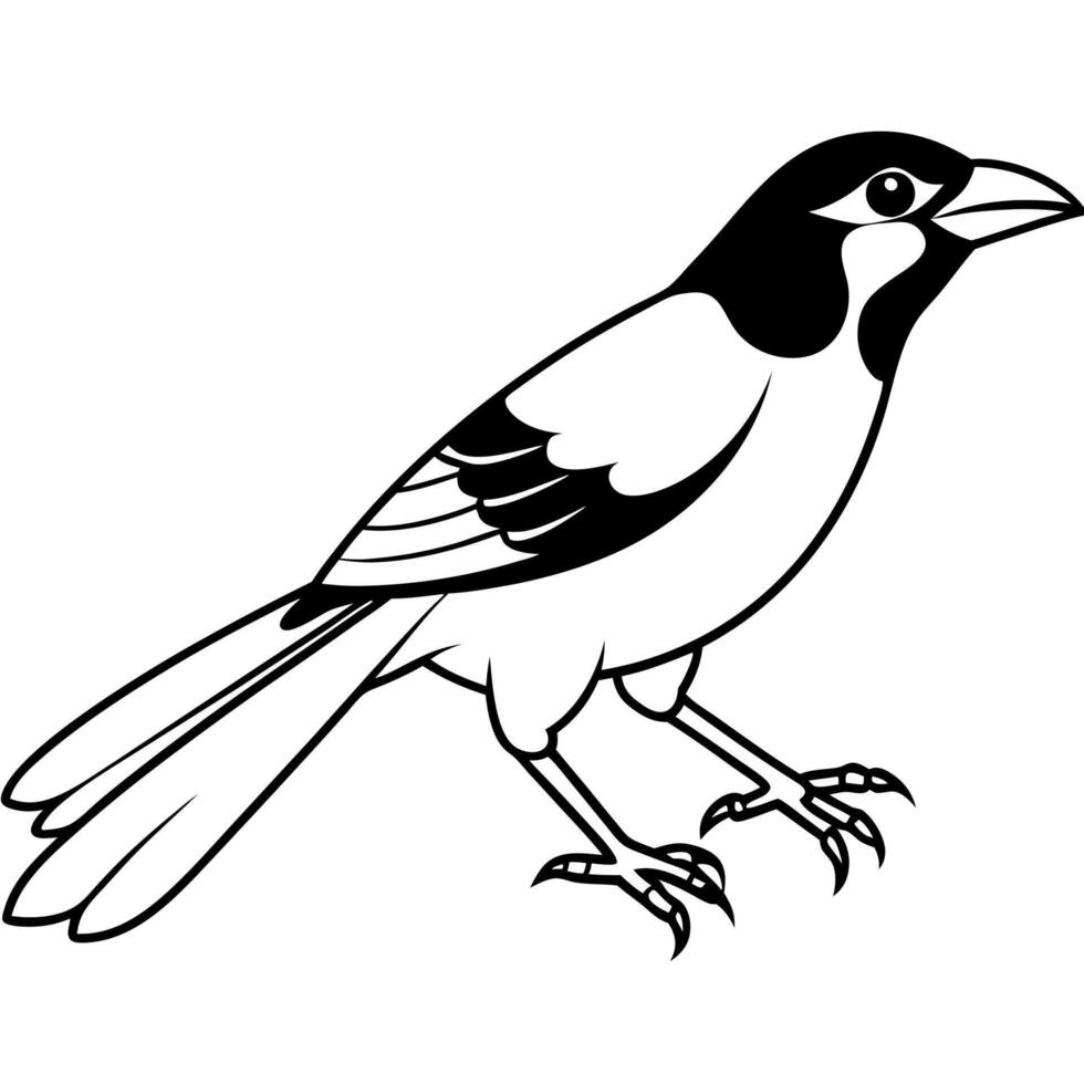 Evening Grosbeak bird jumps icon vector