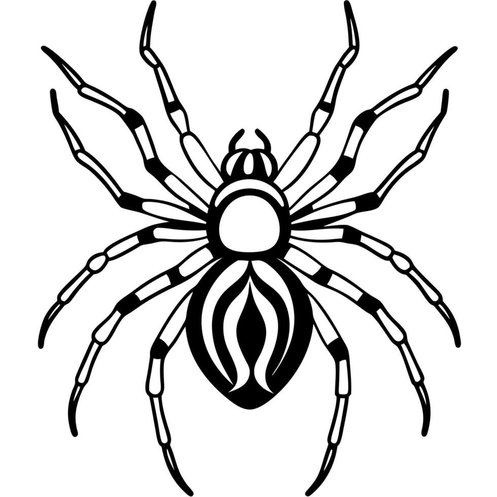 False Black Widow Spider walks icon vector