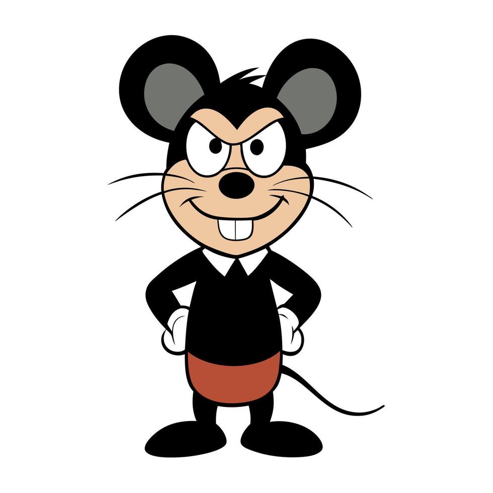 Fancy Mouse swims icon vector