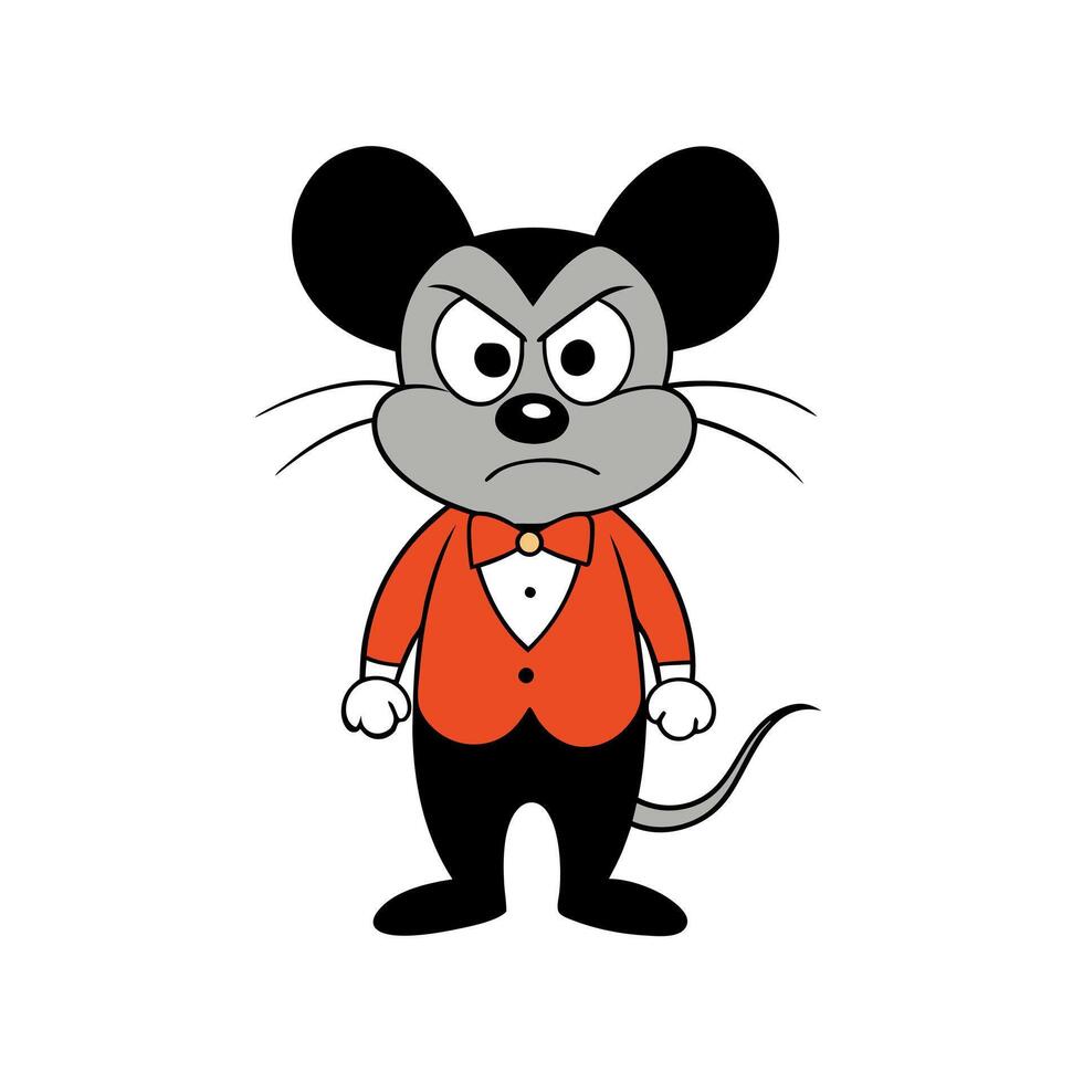 Fancy Mouse angry icon vector