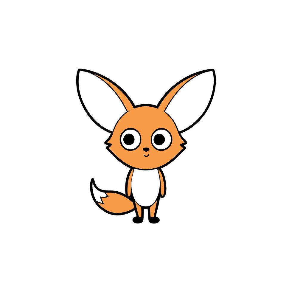 Fennec Fox speaks icon vector