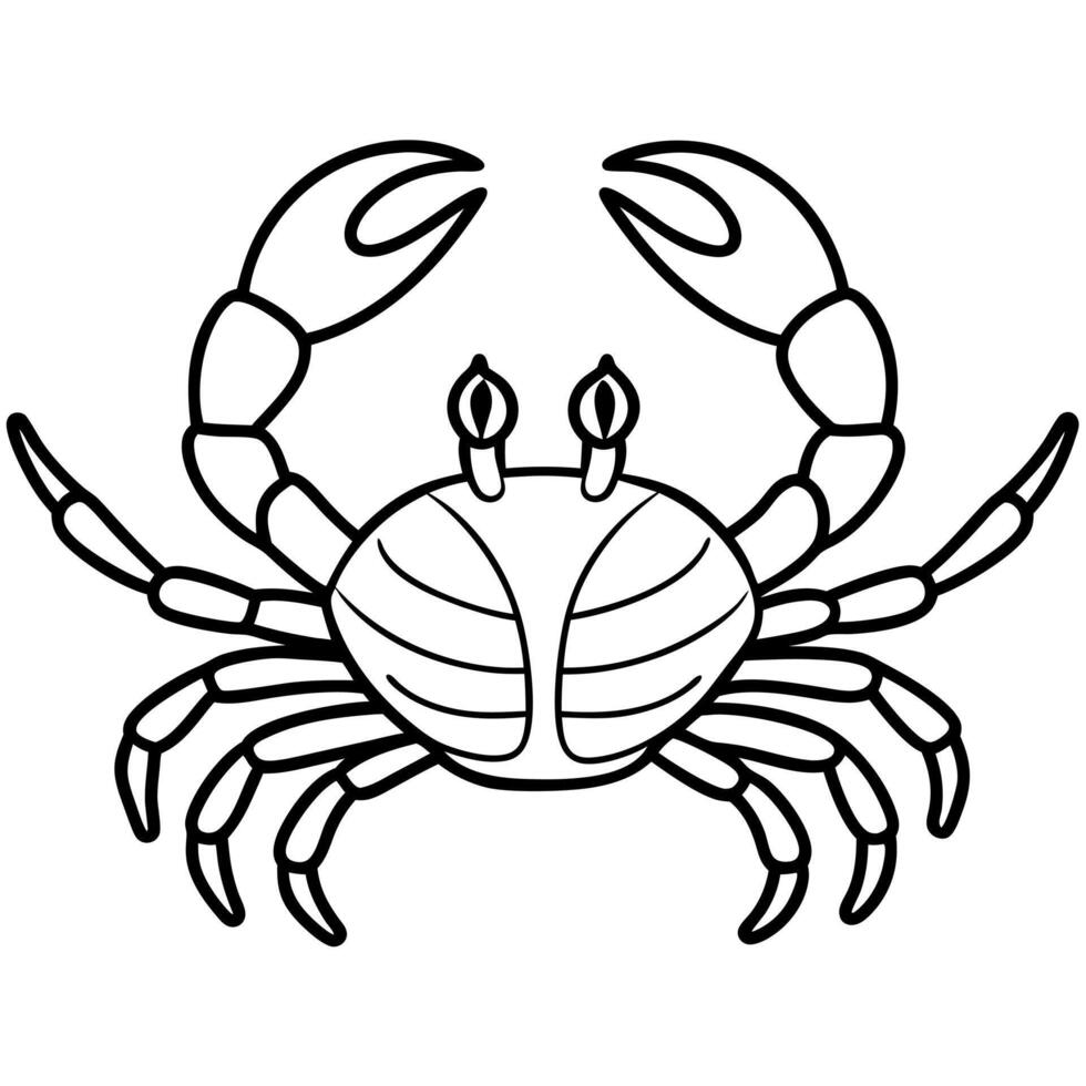 Fiddler Crab lies icon vector