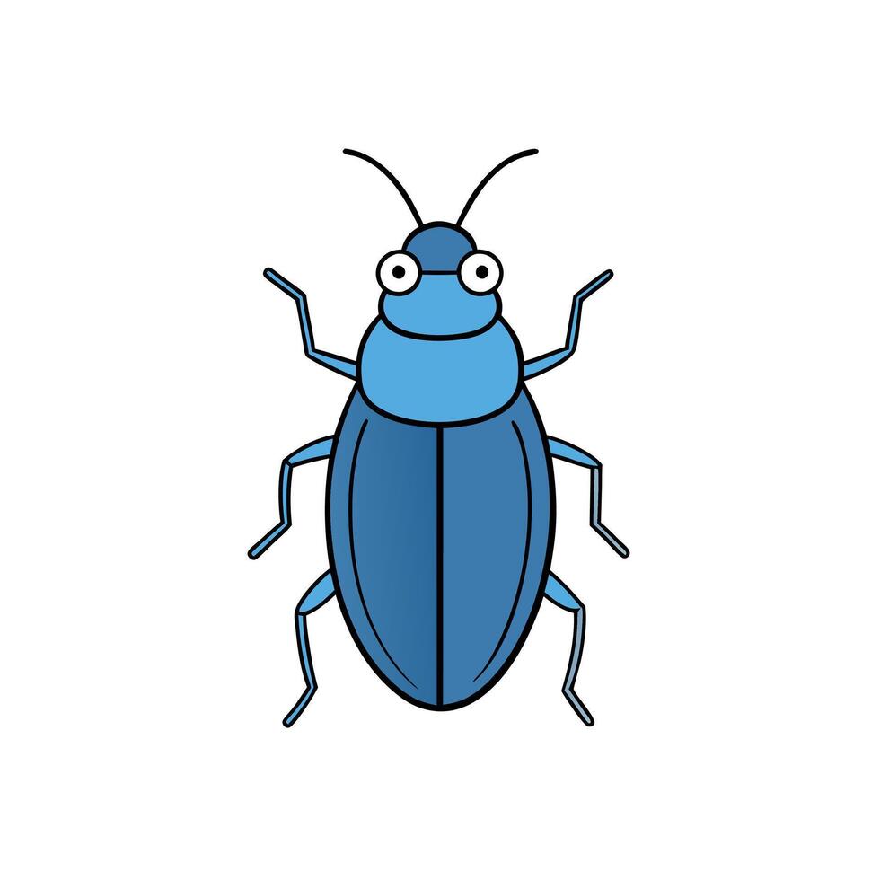 Figeater Beetle bug goes icon vector
