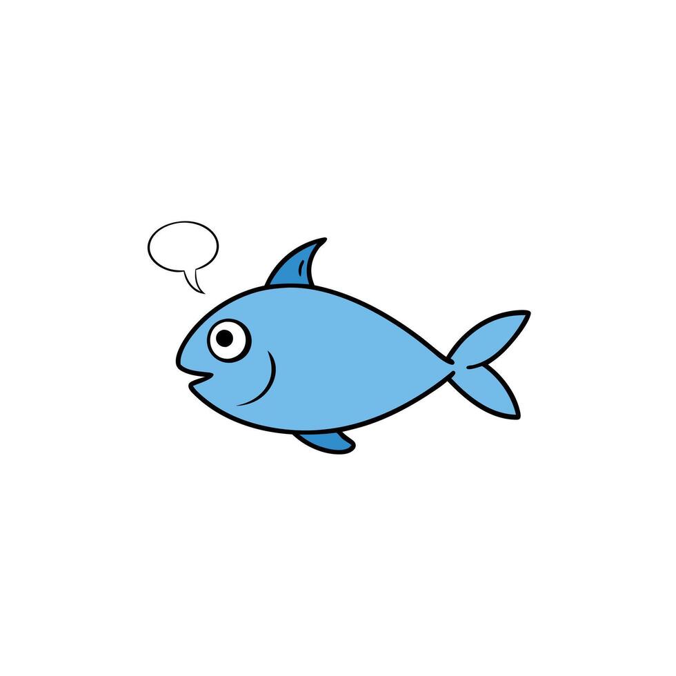 Fiji Blue Devil Damsel Fish sleeps icon vector