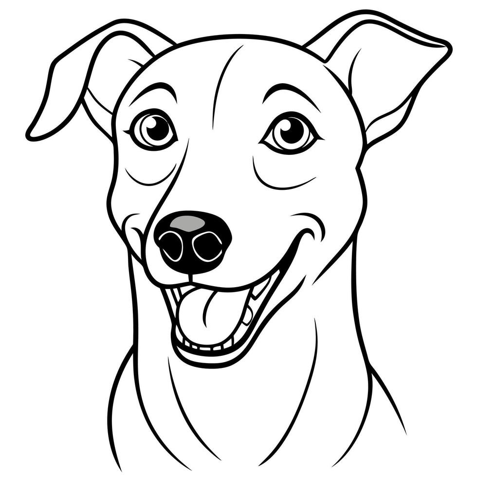 Fila Brasileiro dog swims icon vector