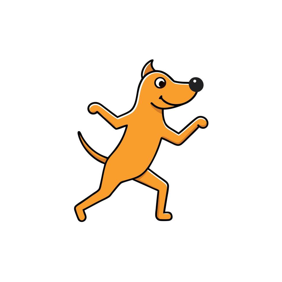 Fila Brasileiro dog dancing icon vector