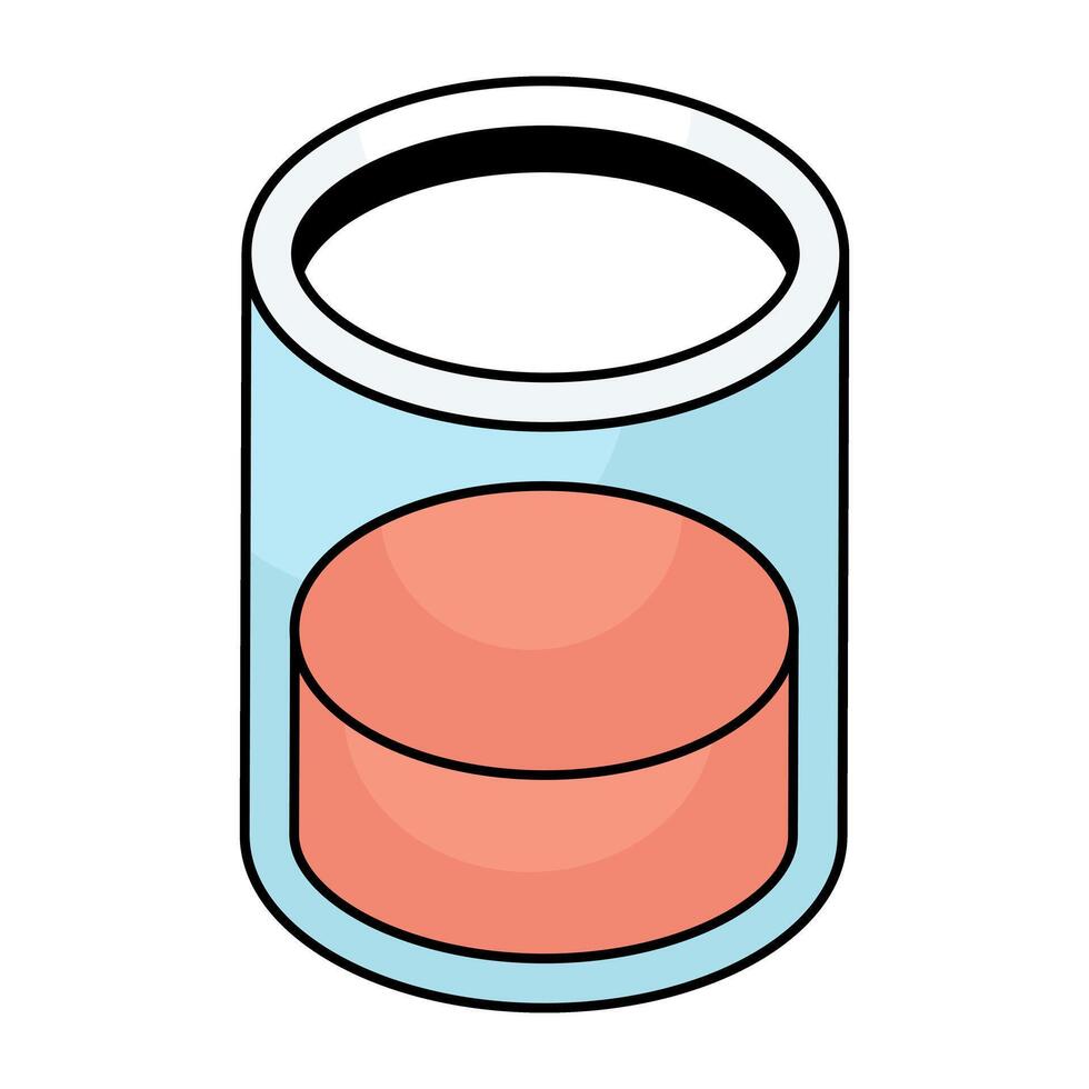 A flat design icon of juice vector