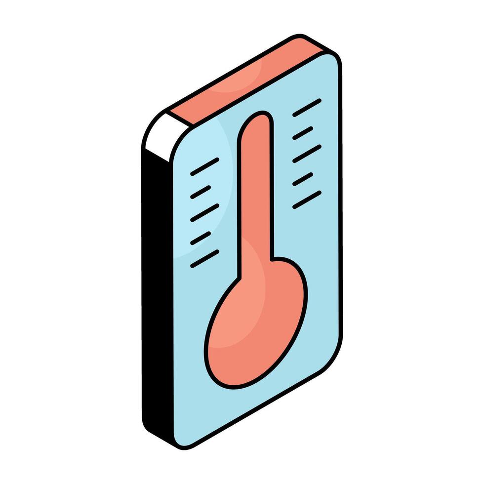 A trendy design icon of thermometer vector
