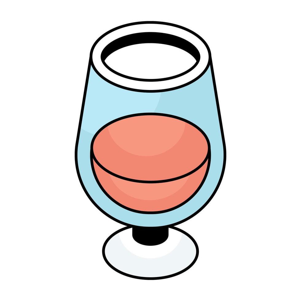 A flat design icon of juice vector