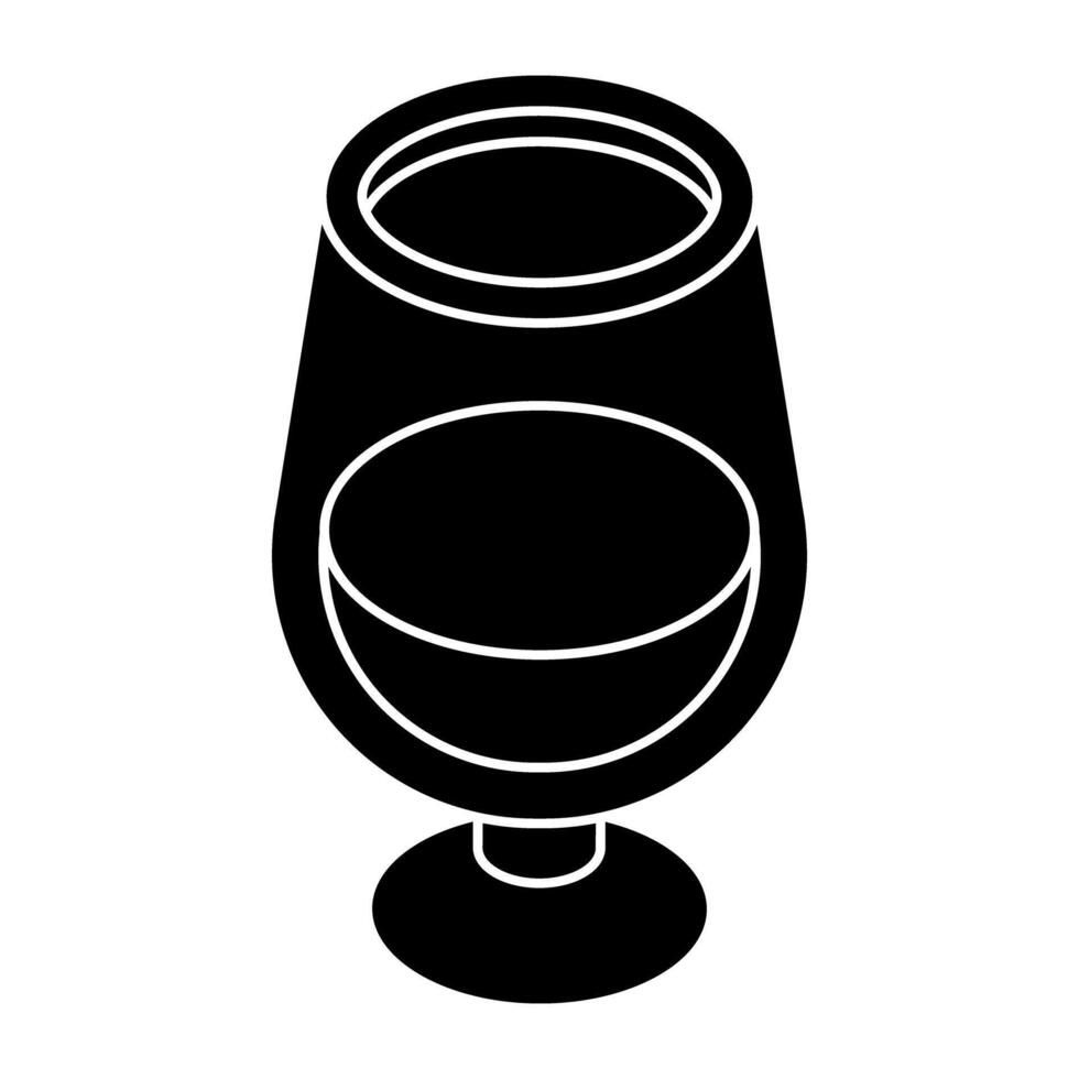 A flat design icon of juice vector