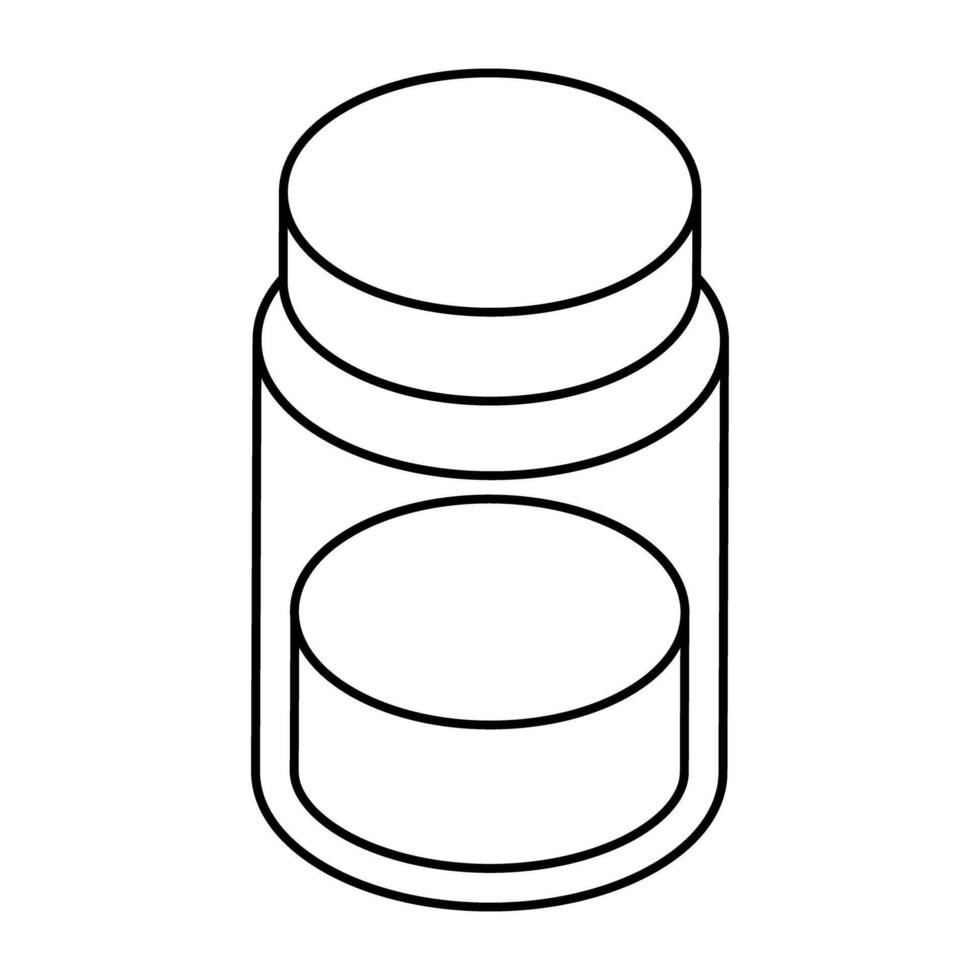 An icon design of salt pot vector