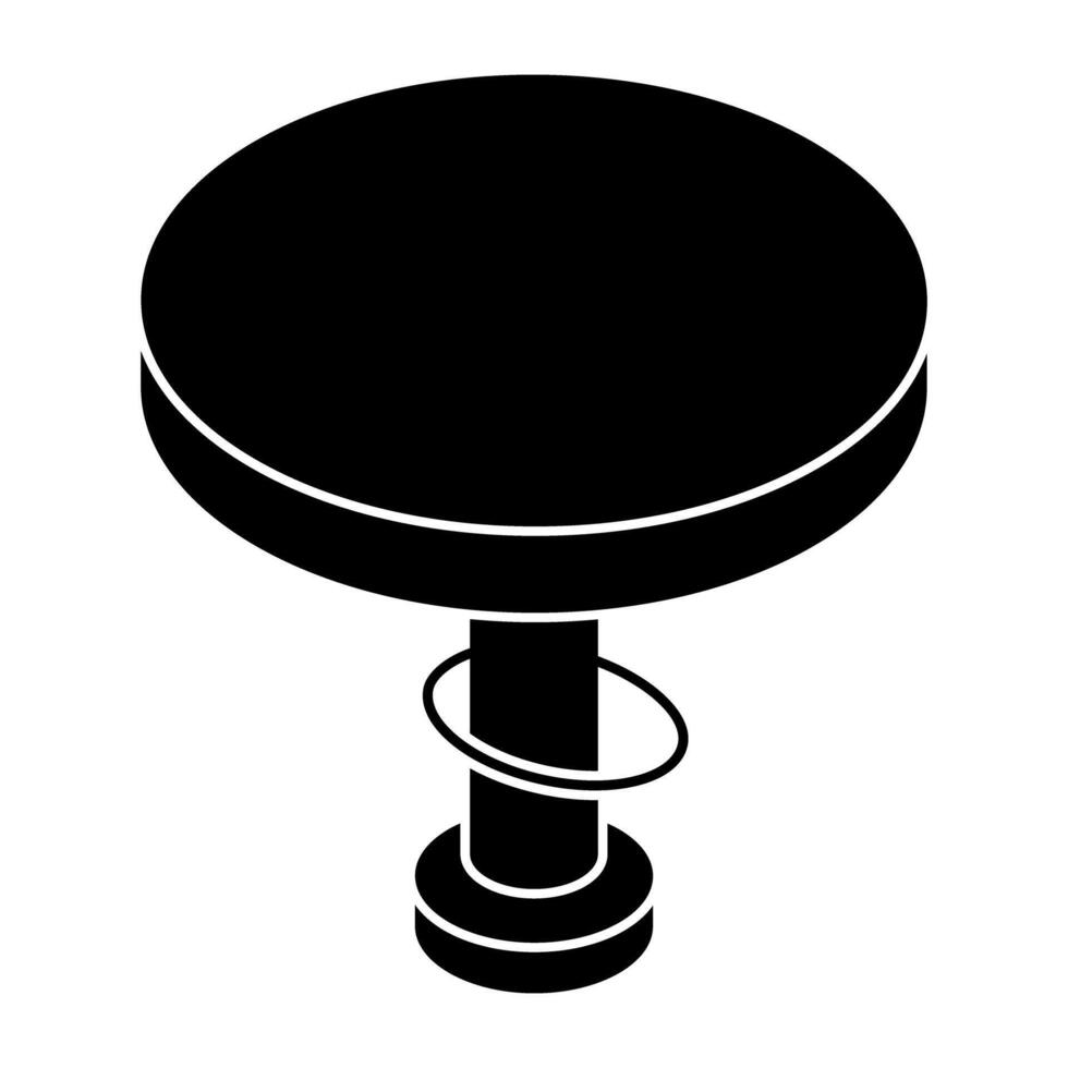 A beautiful design icon of kitchen stool vector