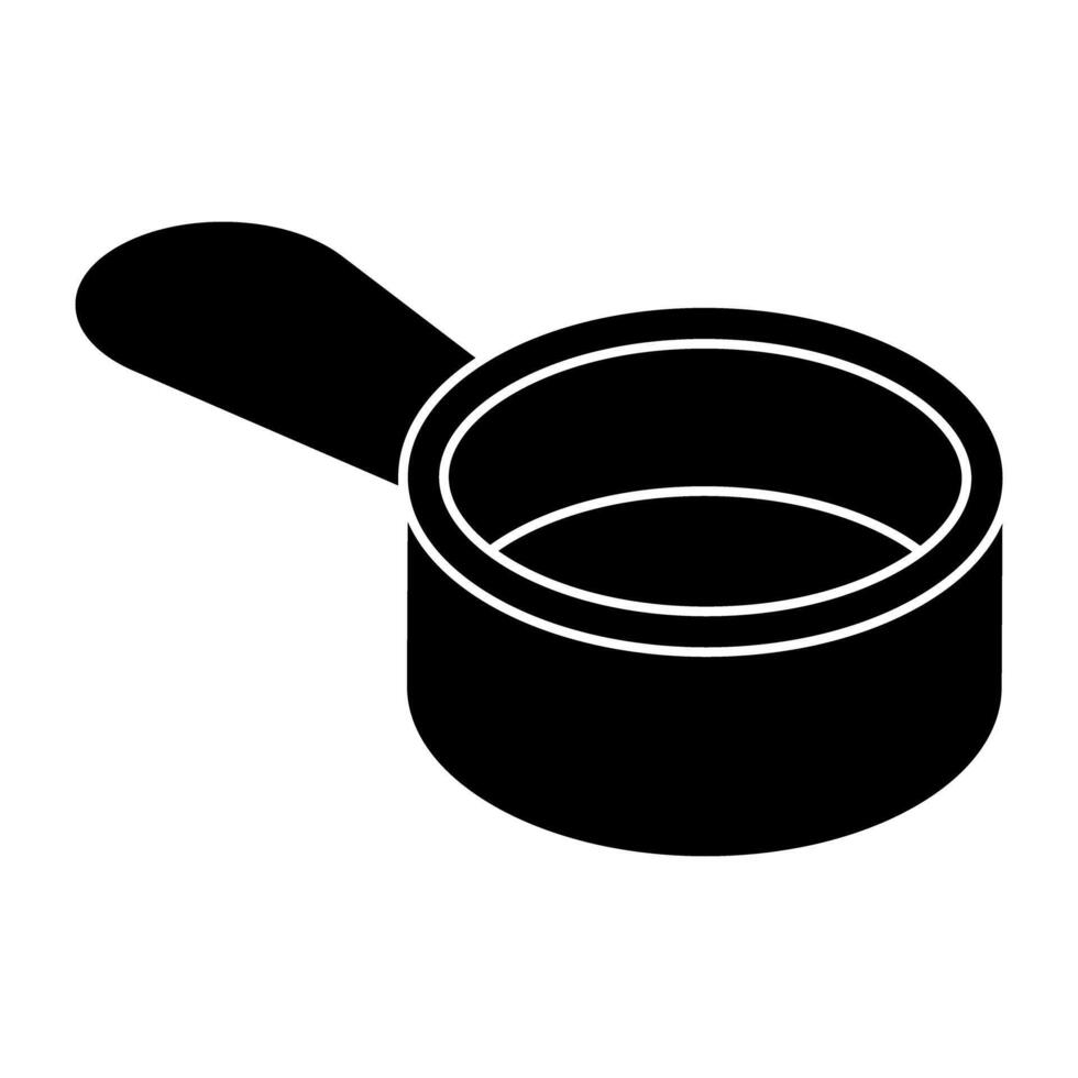 A beautiful design icon of saucepan vector