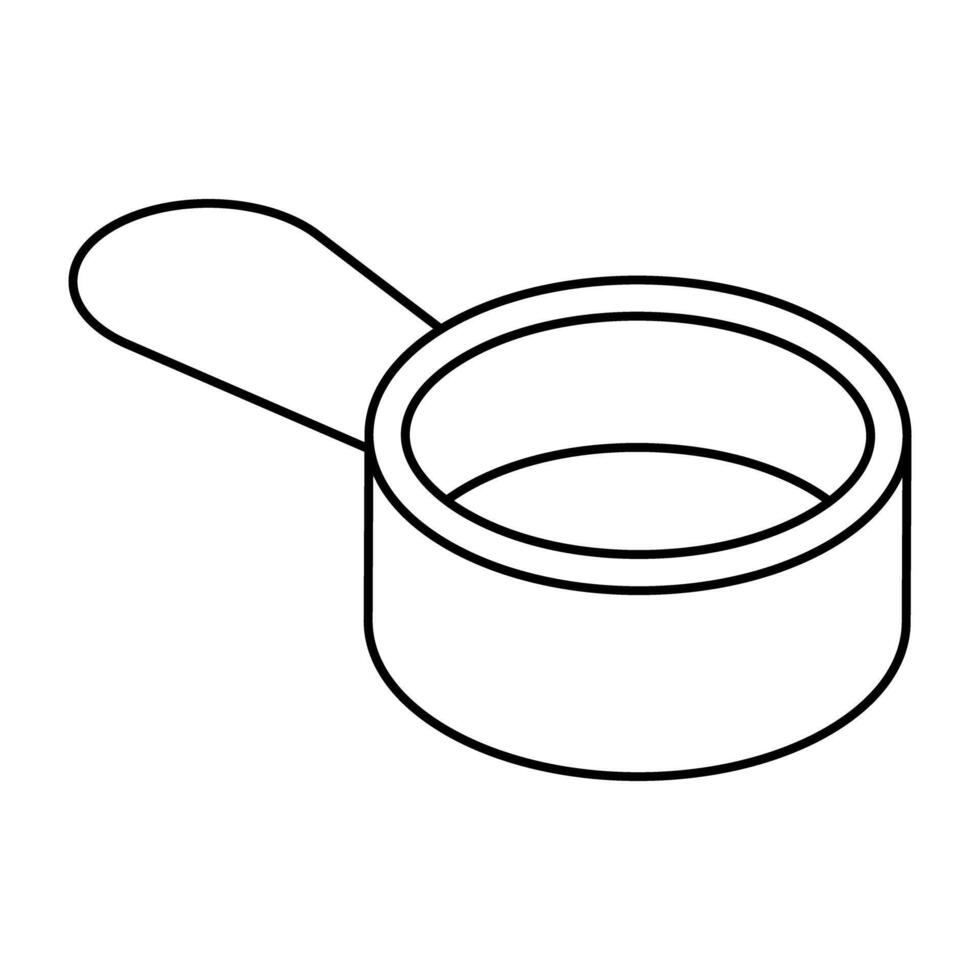 A beautiful design icon of saucepan vector