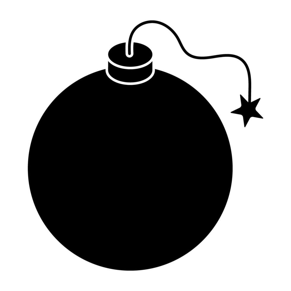 A beautiful design icon of bauble vector
