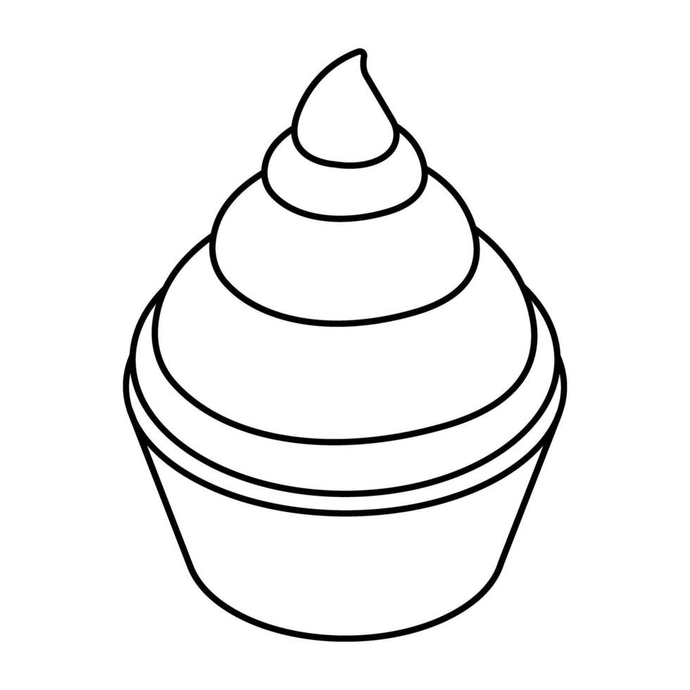 Creative design icon of ice cream cup vector