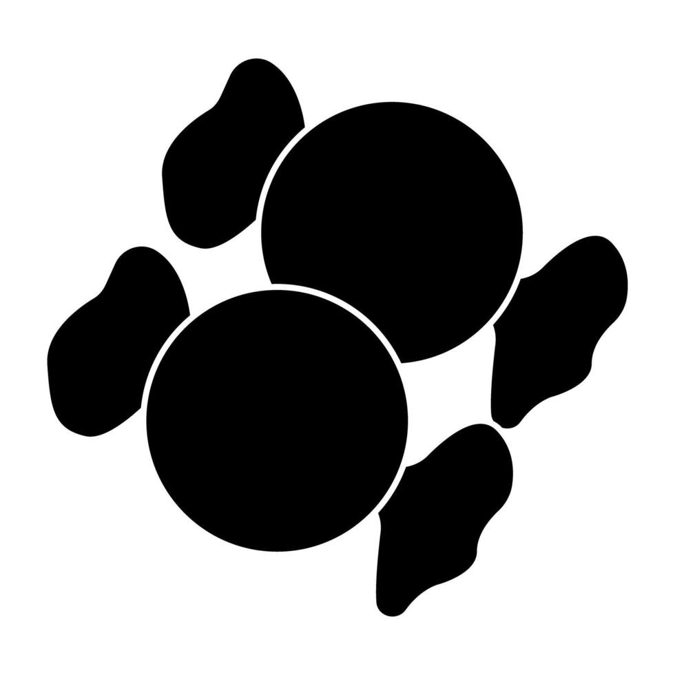 An icon design of candies vector