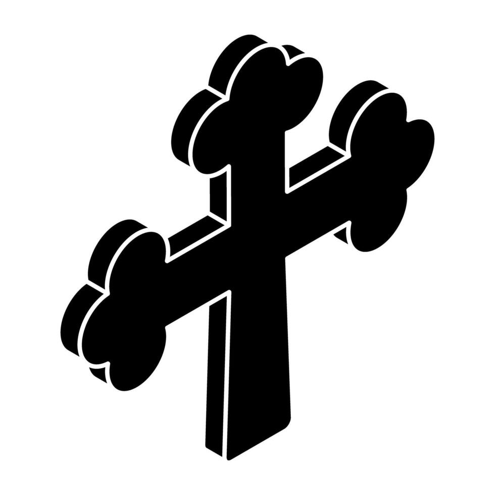 A beautiful design icon of holy cross vector