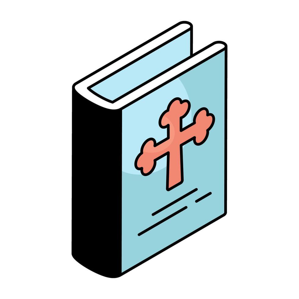 A trendy design icon of bible book vector