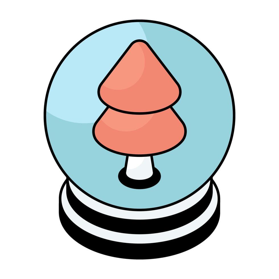 Modern design icon of snow globe vector