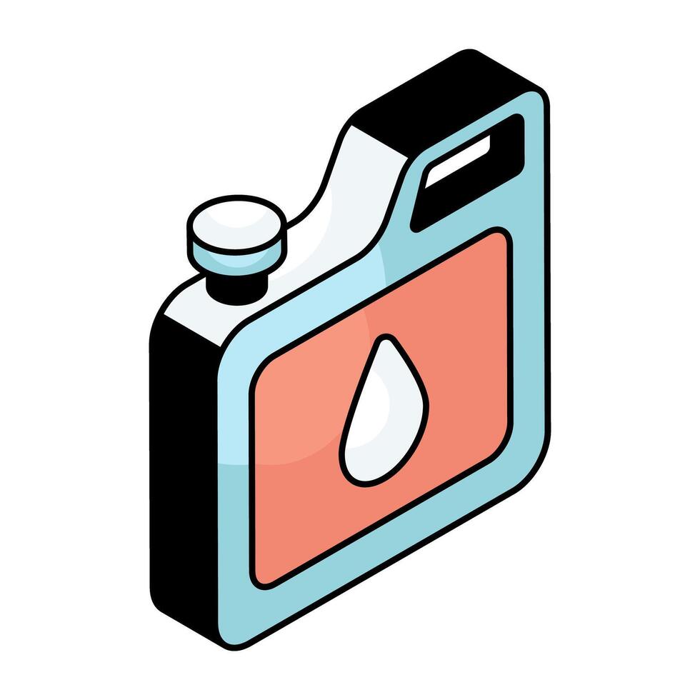 Creative design icon of oil can vector