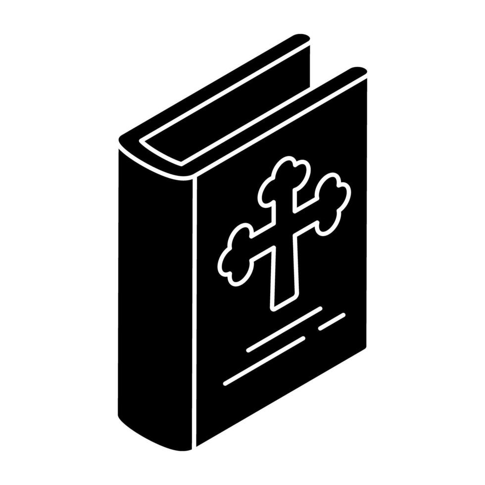 A trendy design icon of bible book vector