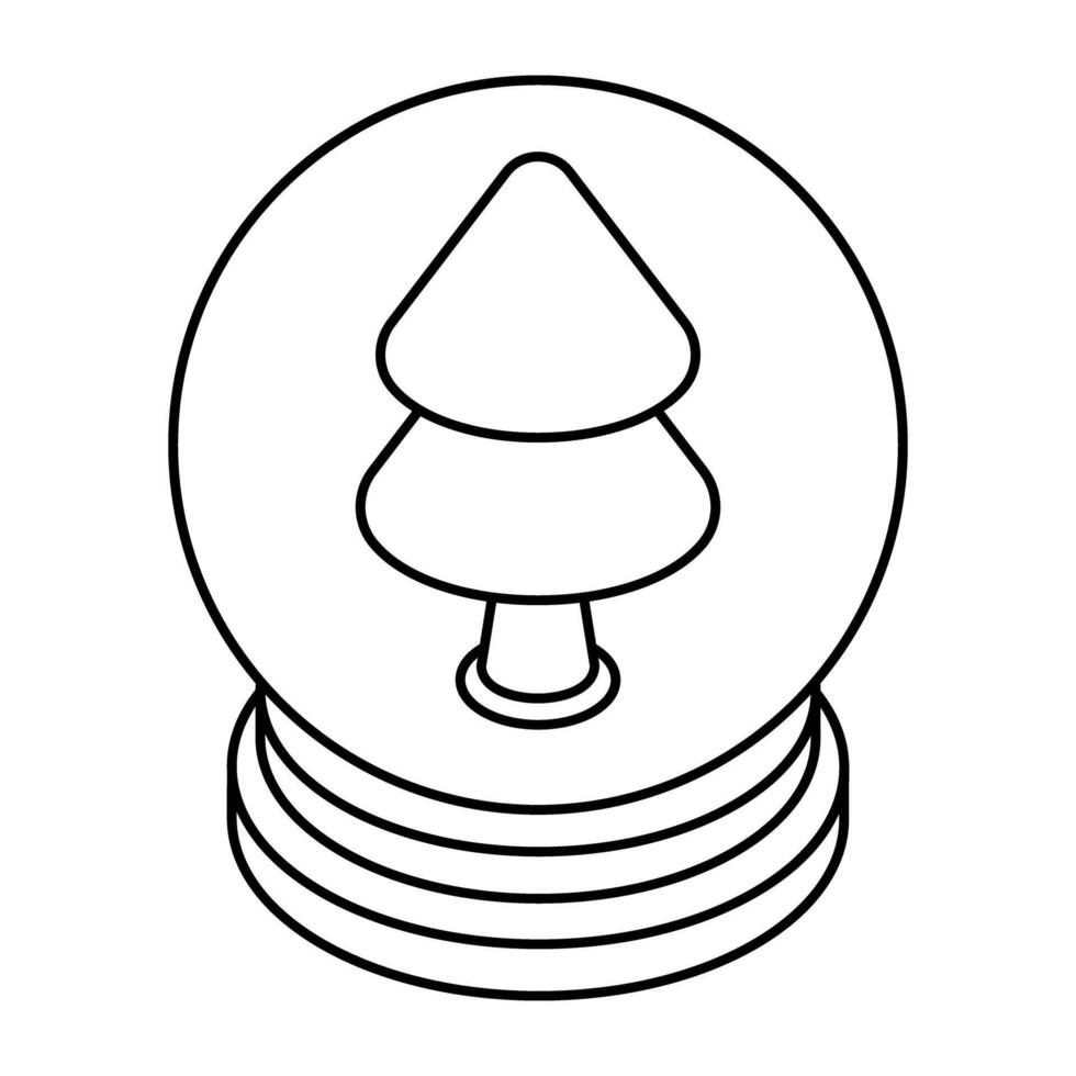 Modern design icon of snow globe vector