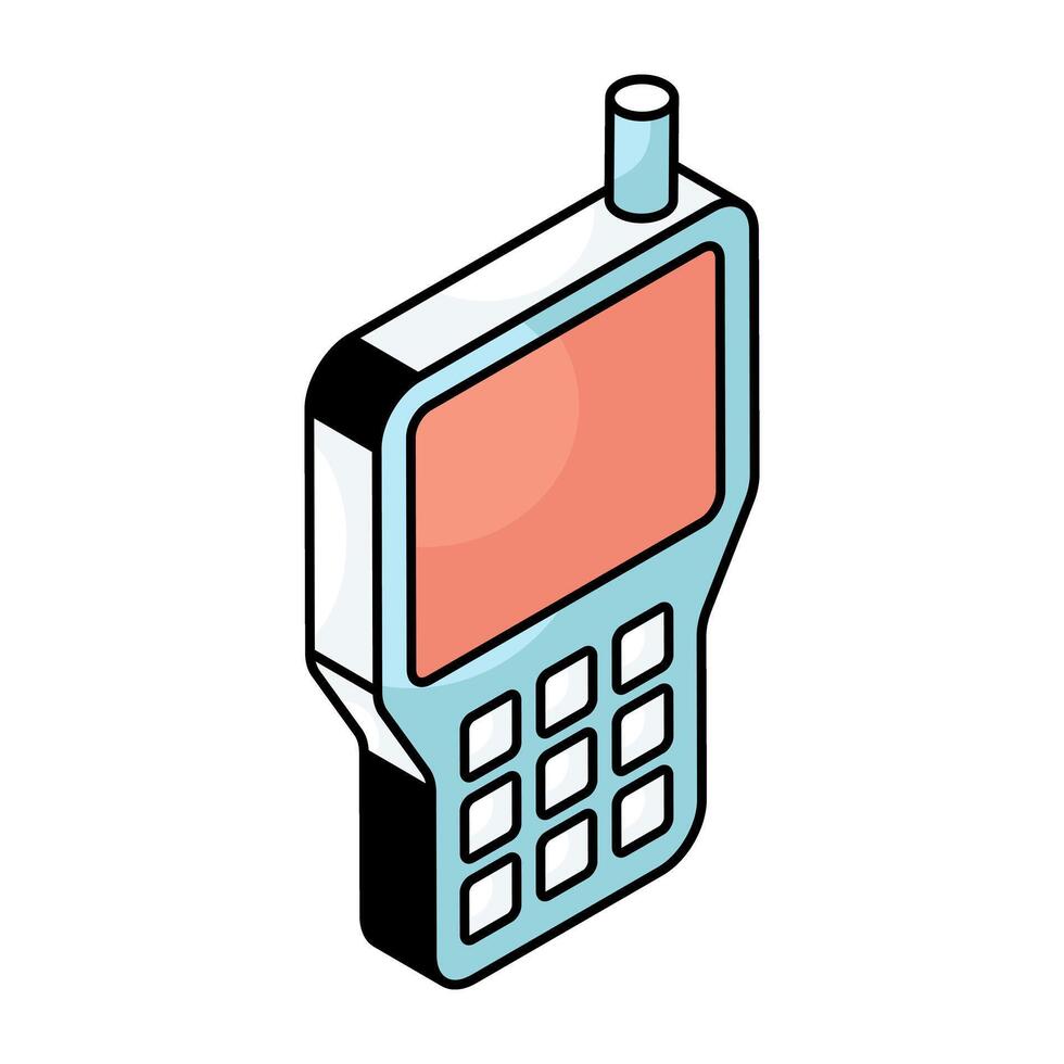 Creative design icon of walkie talkie vector