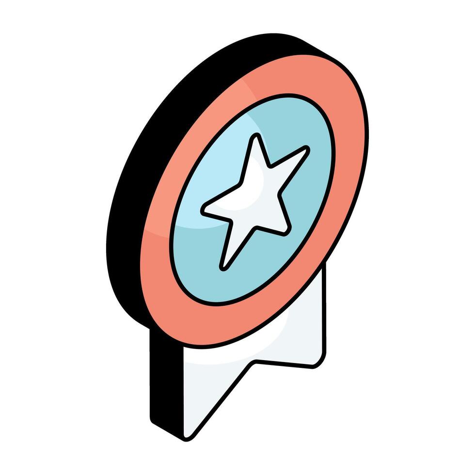 A beautiful design icon of badge vector