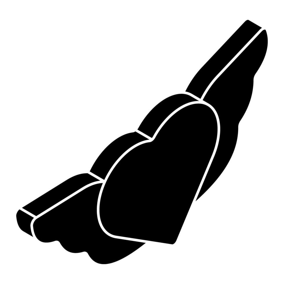 Creative design icon of winged heart vector