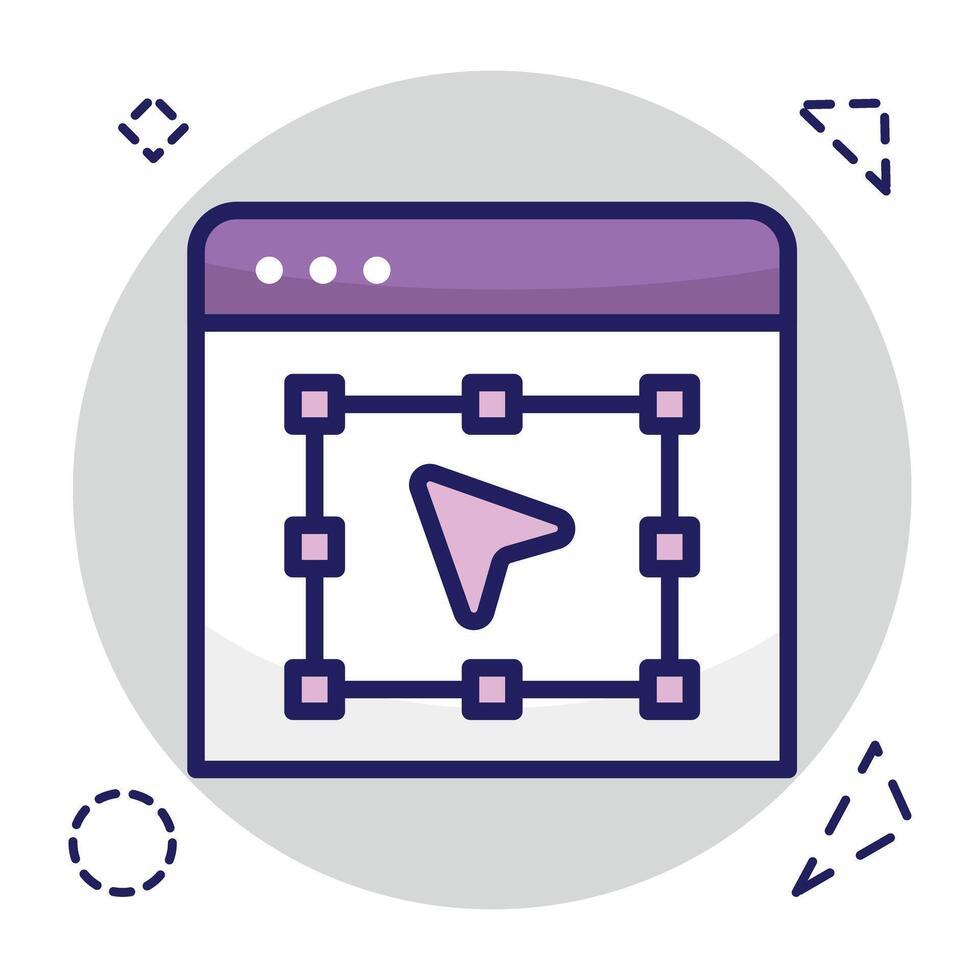 Modern style icon of selection tool vector