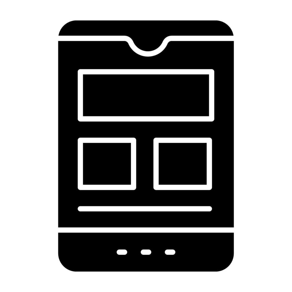 Trendy design icon of mobile design vector