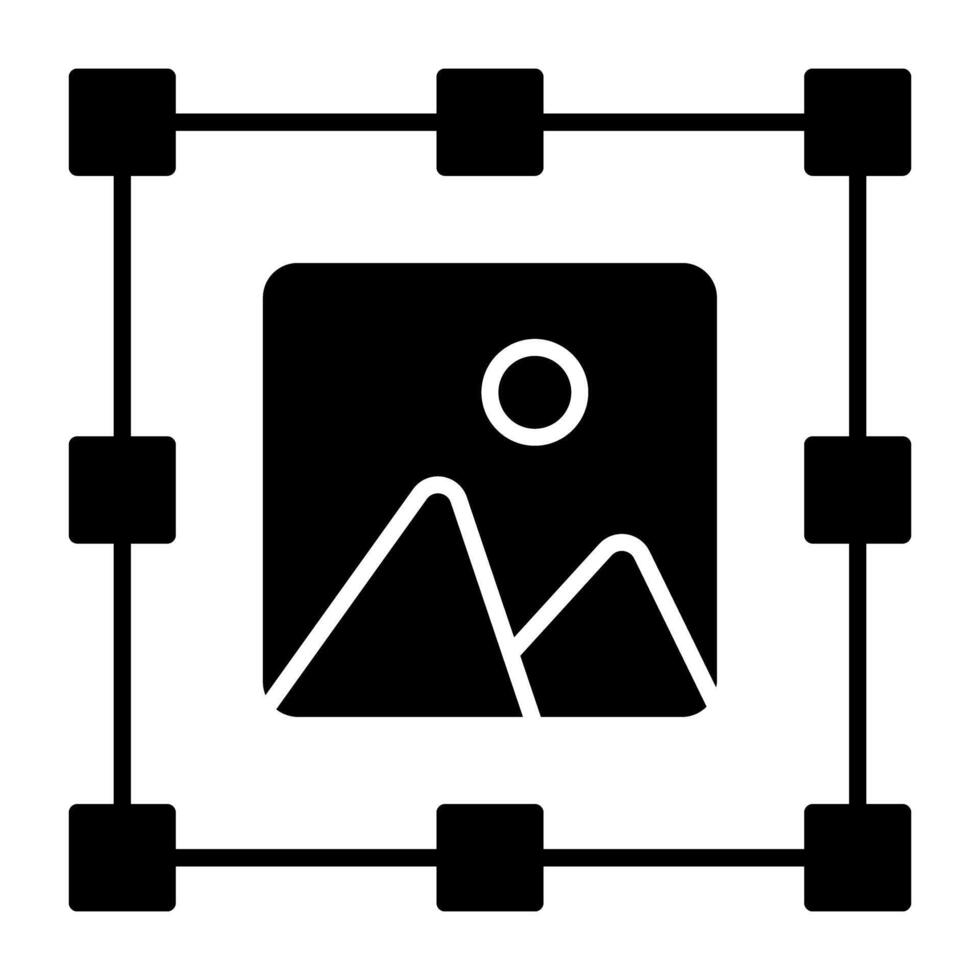 An icon design of photo isolated on white background vector