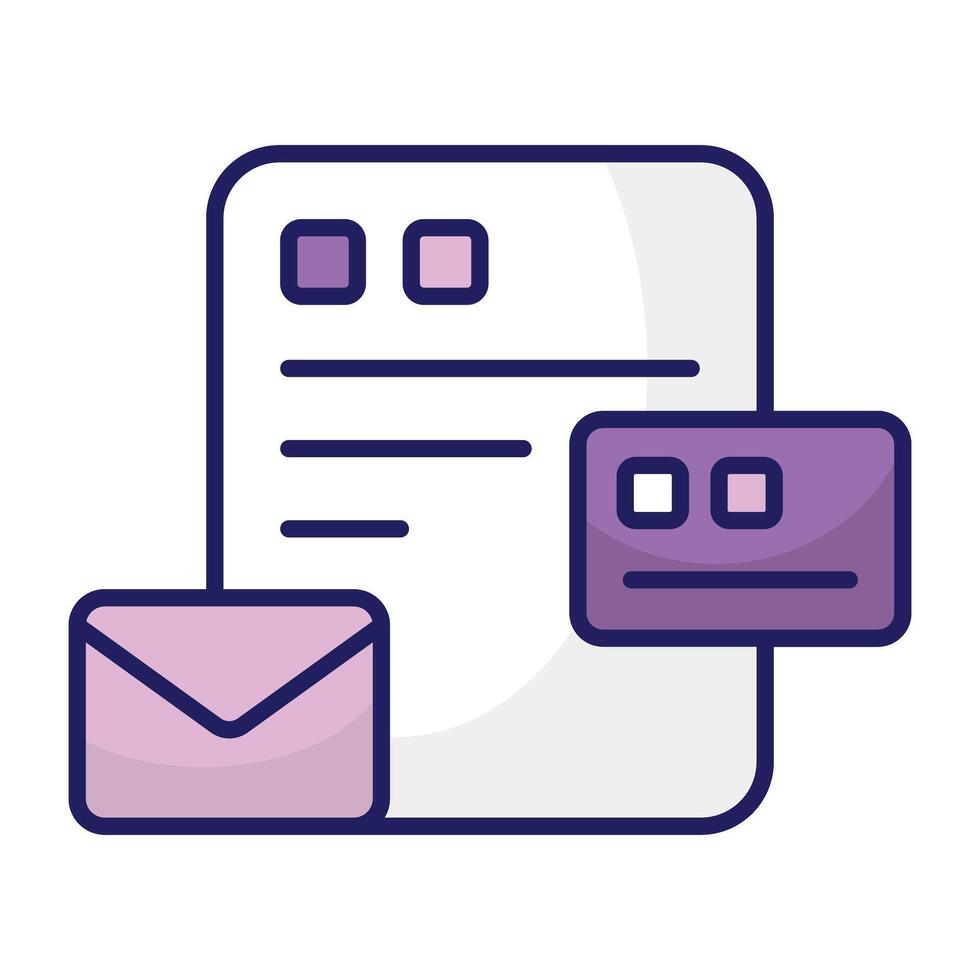 Creative design icon of mail vector