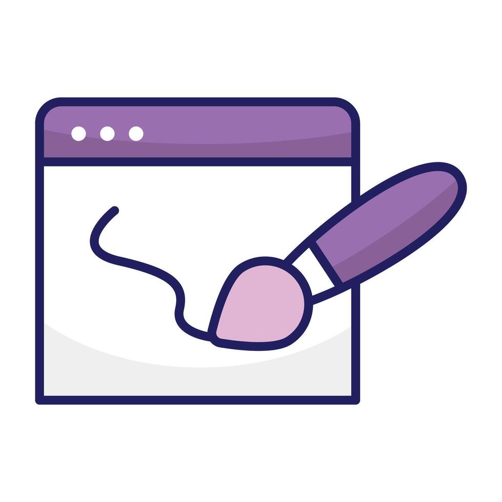 Modern design icon of web design vector