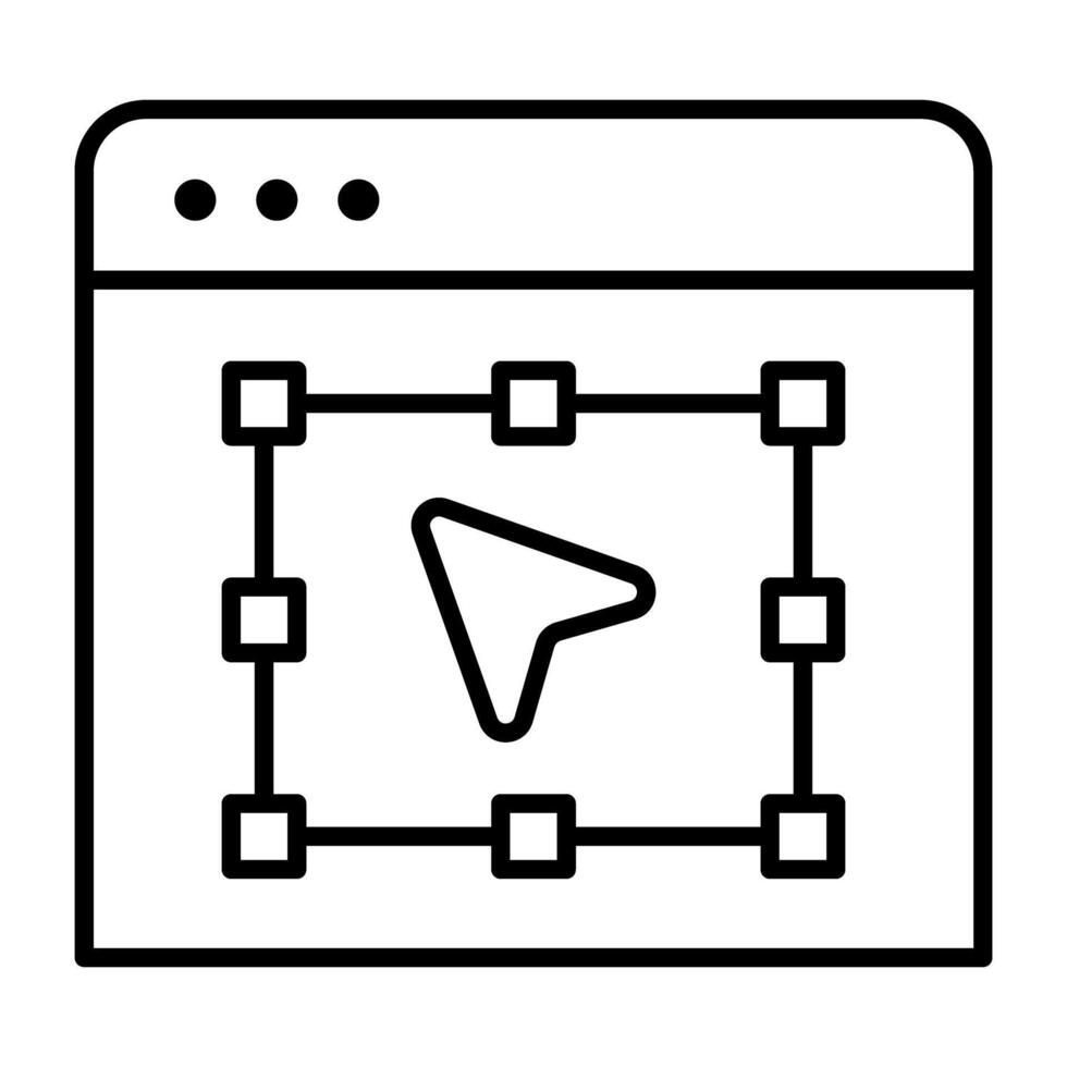 Modern style icon of selection tool vector