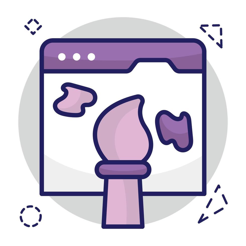 Modern design icon of web design vector