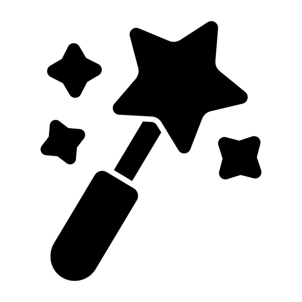 Trendy design icon of magic wand vector